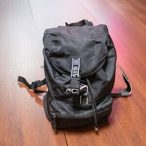 Black Nylon Givenchy Backpack (BK500MK0B5) with Leather Trim